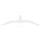 Ekena Millwork Archdale Architectural Grade PVC Gable Bracket, 108"W x 27"H x 4"D x 6"F, 6/12 Pitch GBP108X27X0406ARC00 - alternate 5